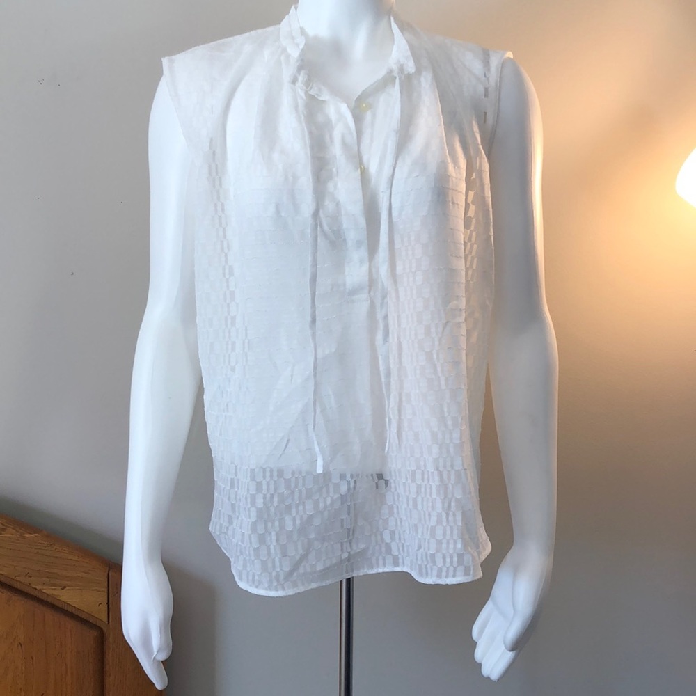 Sheer white shirt